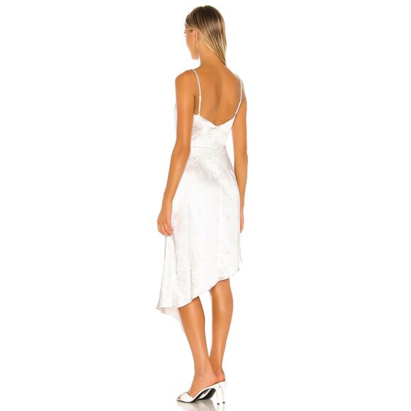 Elliatt X Revolve Jacinda Mini Dress Satin Rhinestone Straps Bridal Party Sz L - Picture 4 of 15